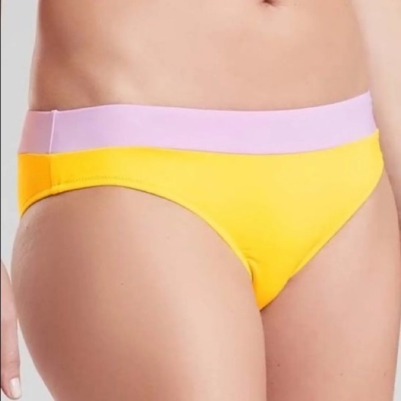 🆕 NWT Medium Athleta Yellow Chroma Bikini Bottom - Picture 4 of 5